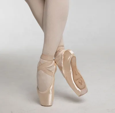 E5026 -03 High Quality Satin Sweat Absorbing Abrasion Pointe Shoes for Ballerina