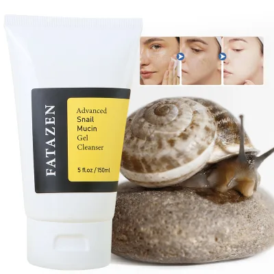 Private Label Herbal Deep Cleansing Snail Face Cleanser Cream Gel OEM Moisturizing Foaming Smoothing Repairing Facial Cleanser