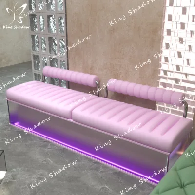 Glamorous Furniture High Quality Modern Minimalist Design Multiple People Sofa Acrylic Sofa  for Living Room Use