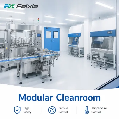 New Turnkey Cleanroom Solution with Wall Panel Ceiling System FFU HEPA Filter for Pharmaceutical Laboratory ISO/CE Certified