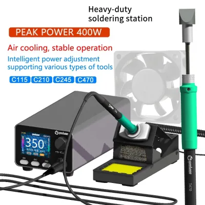 HC24 Digital Soldering Station Dynamic Temperature Compensation Curve Monitoring Precision Electronic Welding