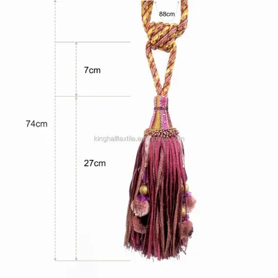 Alibaba China Window Blind Pull Cord Curtain Tie Back Tassel