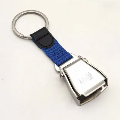 Aluminum Aviation Gift Metal Airplane Buckle Safety Keychain Airline Buckle Keychain
