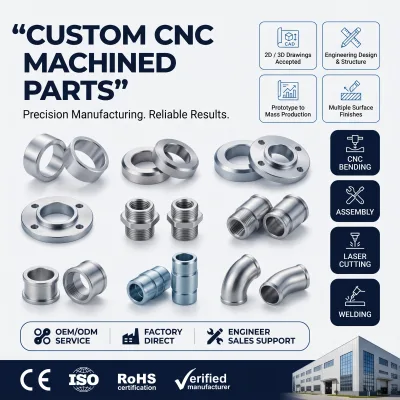 Custom Prototype to Production CNC Machining AL 6061 SS 316 304 Bushing Sleeves for Automation