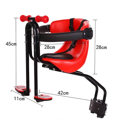 Hot Sale Front-Mounted Child Bicycle Seat with Handrails Baby Carrier for Kids Hot Selling Accessory for Child's Bike Riding
