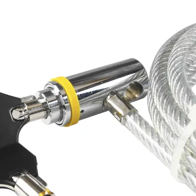 Versatile High Safety Customizable Keyed Lock for Bike Anti-Theft Zinc Alloy Steel Zinc Plated Finish for Computer Facilities