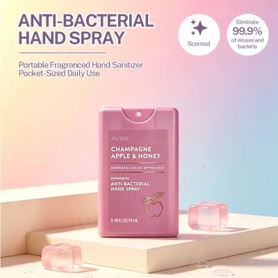Custom Vacuum Spray Pressed Empty Bottle 14ml PP Card Spray Bottle Perfume Plastic Bottle