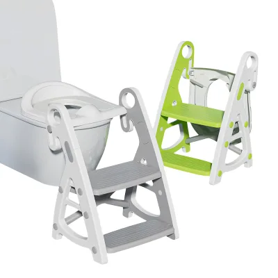 Stable Toilet Potti Child Large Triangle Step Stool Adjustable Height Baby Potty Training Chair