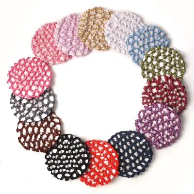 HB00002 14 Colors OEM Girls Children Crystal Bun Cover Snood Hair Pins Formal Four Seasons