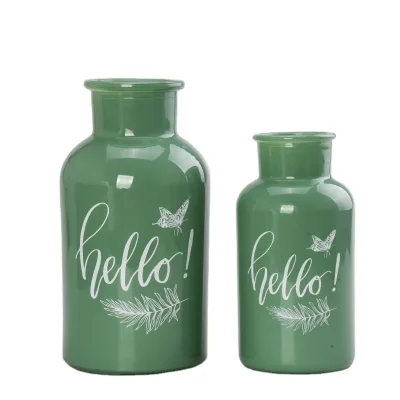 Wholesale 30ml 60ml 125ml 250ml Ultraviolet Glass Apothecary Bottle with Glass Lid Stopper Airtight Glass Storage Jar with Lid