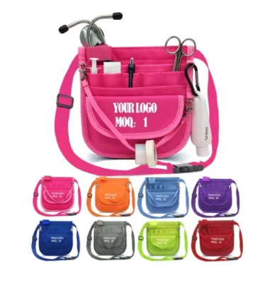 BSCI GRS Custom Logo Nursing Pouch Organizer Nurse Waist Bag Fanny Pack for Hospital