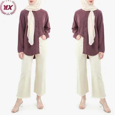 2023 New Fashion Cotton Ladies Office Wear Tops Short Wholesale Plus Size Blouse 5xl