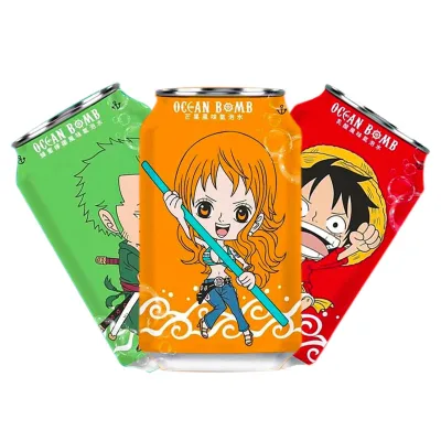 New Limited Edition Cartoon Character Carbonated Beverage Anime Joint Sparkling Water 330ml