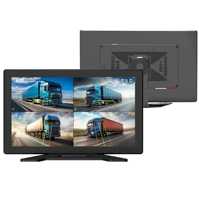 Professional 10.1" Screen 4CH AHD ADAS Truck Dashcam Backup Camera Loop Recording Voice Control Fleet Bus