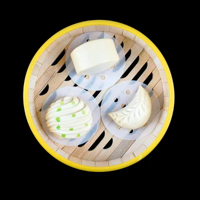 Oil-Absorbent Steamer Paper With Holes Sticky and Oil-Proof Paperboard for Steaming