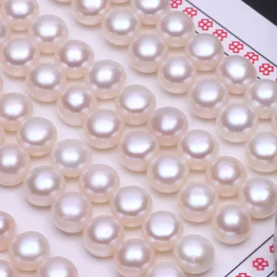 [September Expo 2026] 3A  Glare Natural Freshwater Pearl Loose, Flawless Button Pearl Beads for DIY Necklace Bracelet Making