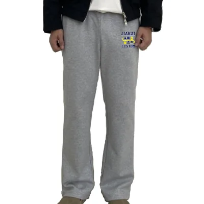 Man Terry/Fleece Custom High Quality  Flared Jogger Track Pants Oversized Casual Street Wear Blank Mens Flared Sweatpants