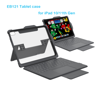 iPad 10.9 Inch Tablet Keyboard Cover USB-C Wired Connection for iPad 10th 11th Generation,Multi-TouchPad with Pencil Holder