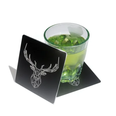 Top Selling Easy to Clean High Density Metal Aluminum coaster
