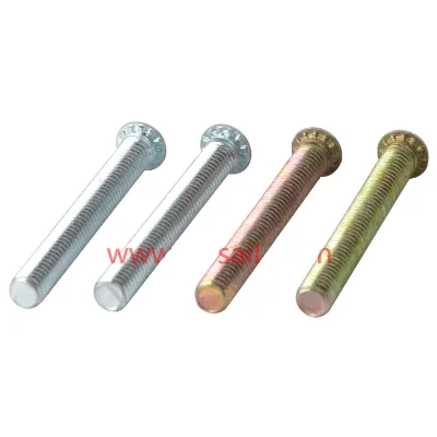 Lengthened Carbon Steel Fastening Screws Color Zinc Plating Press Riveted Stud Fasteners For Sheet Metal