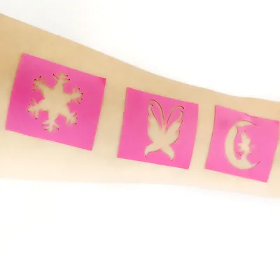 Halloween Glitter Tattoo Stencil, Special Fun Patterns for Kids, Hypoallergenic and Dermatologist Tested