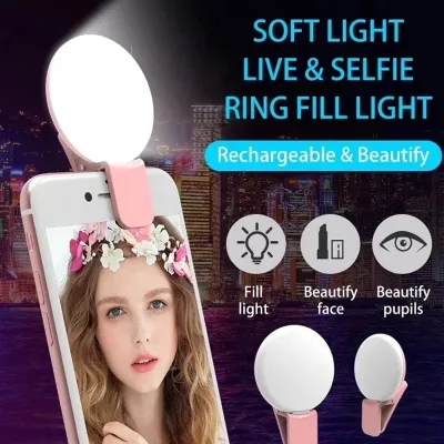 Portable Mini LED Fill-in Light for Android Mobile Phones Selfie Fill Light Adjustable PC Battery Operated Waterproof Feature