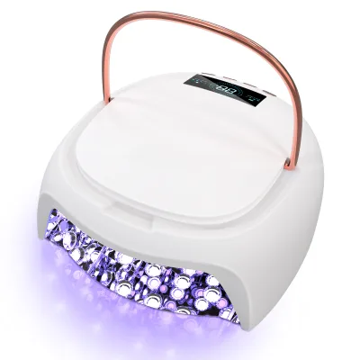 Harmless to Skin Portable 365+405nm UV LED Duel Light Source Rechargeable Nail Lamp With Low Heat Mode