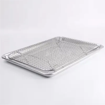 Factory Wholesale Stainless Steel Grill Rack | Nonstick Wire Cooling Rack with Stand | Heavy Duty Bread Cooling Rack for Baking