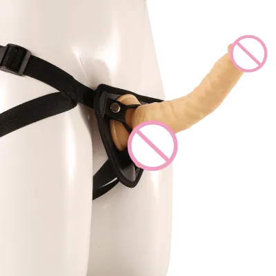 8Inch Huge Strap on Realistic Dildo Sex Toy Female Lesbian