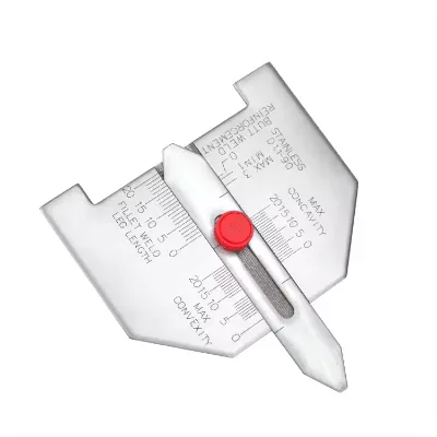 Dasqua Stainless Steel Butt Fillet Size Inspection Gauge Welding Gauge Accurate Calibration of Butt and Fllet Type Welds