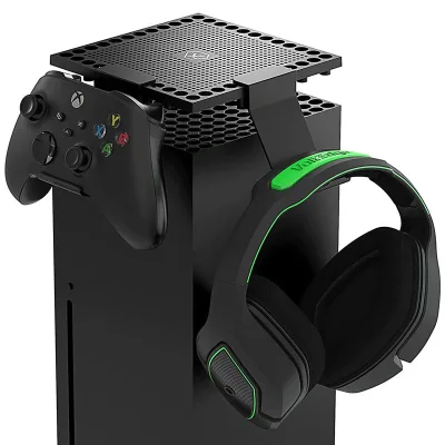 AOLION ALXB2035W Series X Console Dust Cover Controller Headset Holder Stand ABS Multi-Color Game Accessories