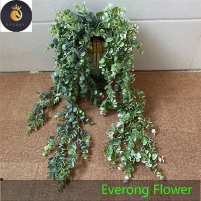 New Arrival Everong Ev09 Artificial Eucalyptus Silk Green Leaves for Wall Ceiling Home Wedding Decoration