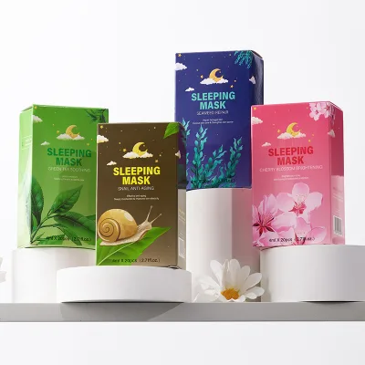 Hot sale and high quality Wholesale private lamp OEM mask Cherry Blossom Bright Sleeping Mask-boxed