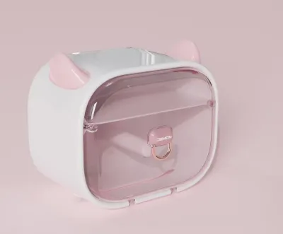 Waterproof Wall-Mounted Tissue Box Punch-Free Plastic Toilet Paper Storage Rack for Bathroom