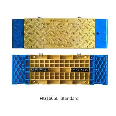 LOWMORE FIG1605L Modular Trench Cover Plates Glass Fiber Reinforced Nylon + Recycled PVC Material Detachable Guardrail Design