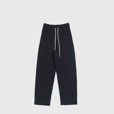 Vintage Women's Casual Sweatpants Soft Cotton Fall Joggers with Custom Logo Loose Fit Mid Waist Flat Front Style