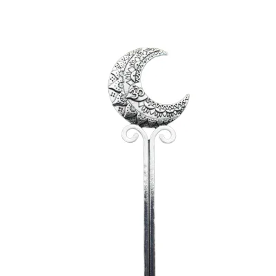 Vintage Gothic Occult Triple Moon Pentagram Alloy Hairpin Women Witch Axe Goddess Sword Spirit Hairpins Jewelry Wicca Gift