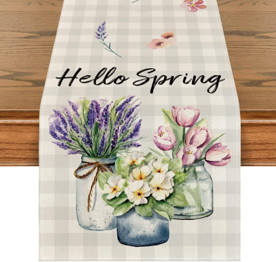 Luxury Print Table Runner High Quality Table Runner for Anniversary Holiday Hot Sale Table Runner for Easter