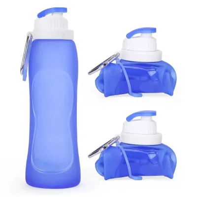 Silicone Folding Water Bottle Large Capacity Outdoor Travel Cup Portable Silicone Kettle for Summer