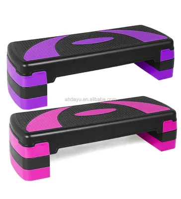 High Quality Plastic Fitness Adjustable Aerobic Exercise Stepper for Home Gym