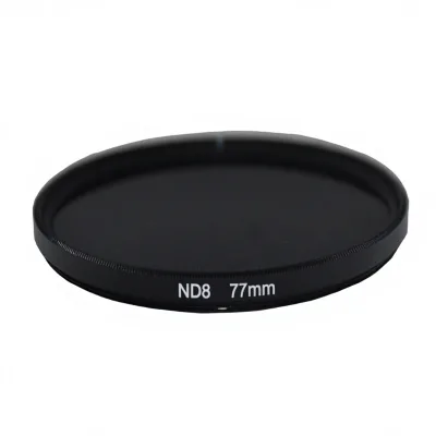 ND8 Neutral Density Filter for DSLR Camera Resin Material Adjustable Light Reduction 77mm Size