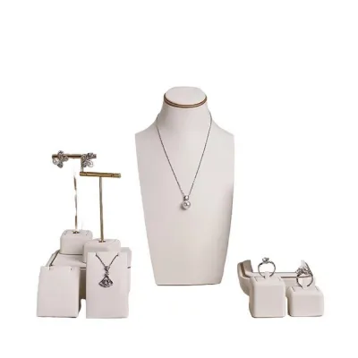 Jewelry Showcase Bracelet Holder Display Cabinet Bust Stand Jewelry Display Stand Set Luxury Jewelry Bracelet Display Card