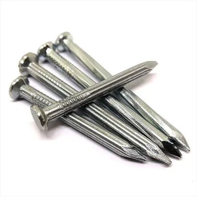 Flat Head Concrete Nails 3/4 Inch Galvanized Steel Hardened Cement Masonry Nail Polished Shank Building Fastener for Hardware