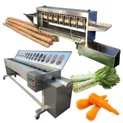 Carrot Peel Removing Lettuce Cucumber Peeling Machine
