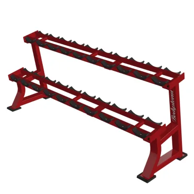 Source Factory Indoor Maintenance Rosen Fitness Bodybuilding Machines Bodybuilding Dumbbell Rack Two Tier for Gym Center