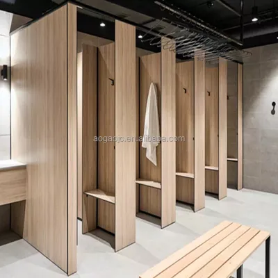 Modern Office Building Washroom Stainless Steel Anti-Corrosion Fire Proof Eco-Friendly Toilet Partitions for Changing Room
