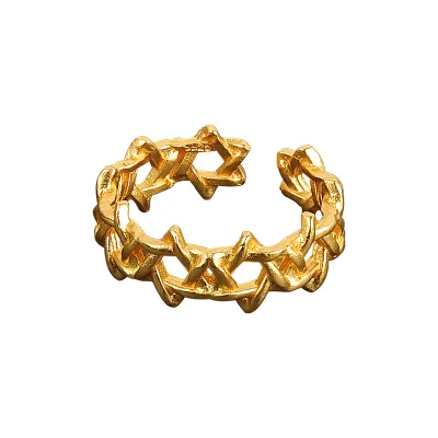 Hot Sale Adjustable Open Fidget Spin Ring Discreet Calming Gift for Home Office School, Anxiety Spinner Ring Relieving Stress