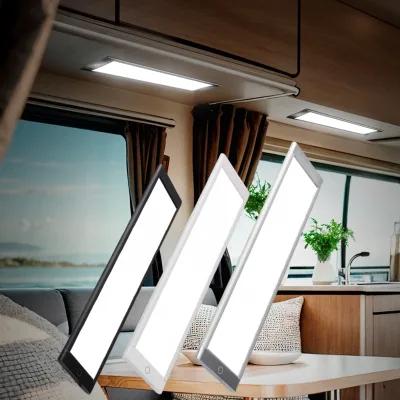 4.3'' Length White/Silver 8mm Slim Aluminum Profile Camper Caravan Marine Yacht Interior Dimmable LED RV Under Cabinet Light