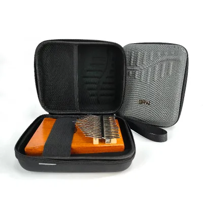 Factory Custom 17 21 Keys Thumb Piano Carrying Storage Case Waterproof Hard Musical Instrument EVA Cases With Logo
