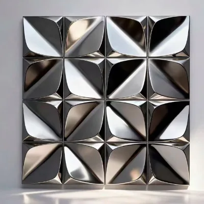 Sliver Mirror/HL Surface 201 304 Stainless Steel Mosaic for Hotel/Restaurant/KTV